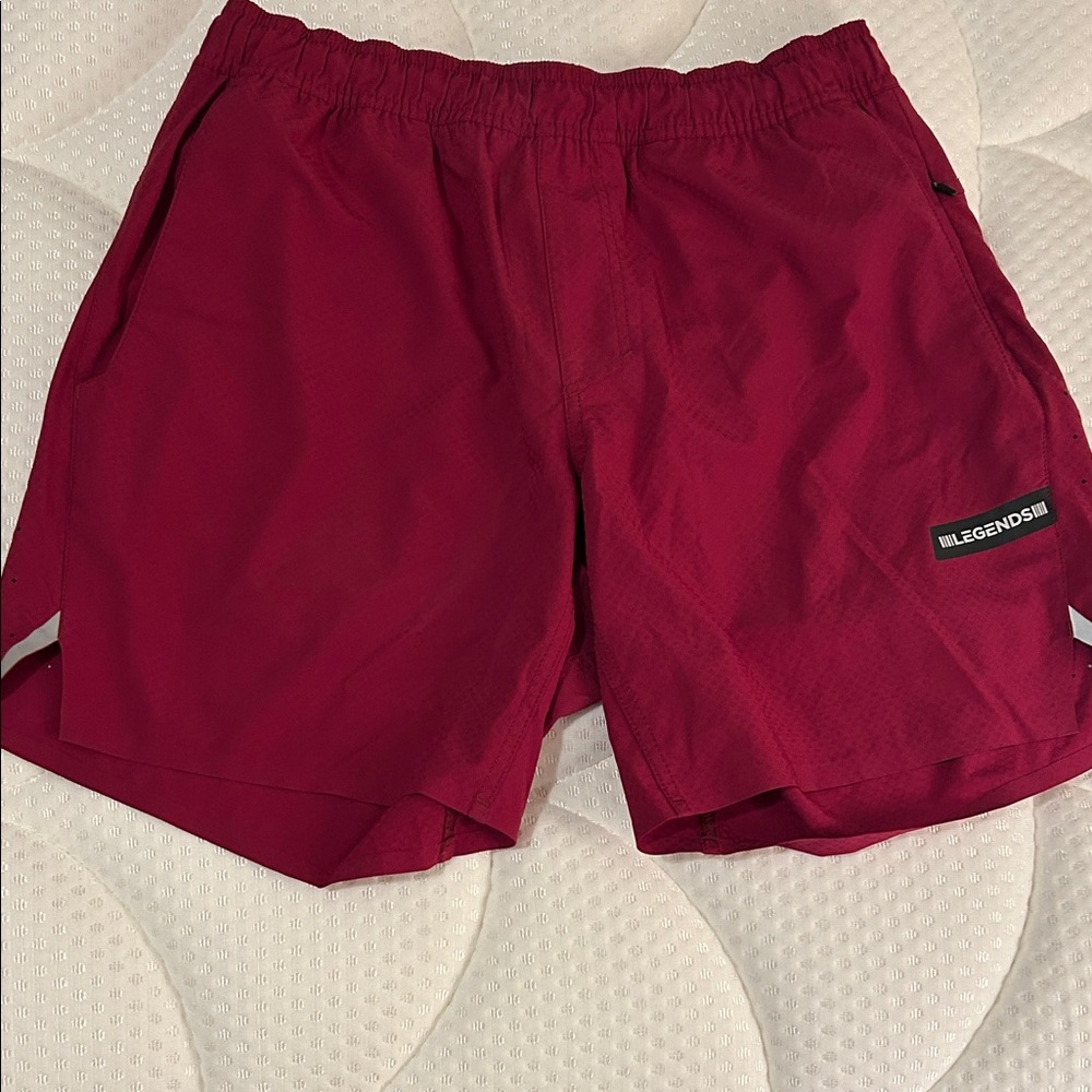 Legends Men's relay 7” Athletic Shorts - Red